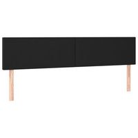 cabecero accesorio para dormir mueble de dormitorio 2 piezas 100 x 5 x 7888 cm negro sintetico tdl0206282