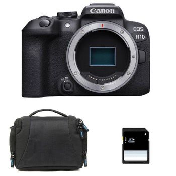 Cámara Mirrorless Canon EOS R10 24.2 MP Sensor CMOS Dual Pixel 4K WiFi SD 8GB Estuche