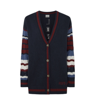 Pepe Jeans para mujer. PL702203 Cárdigan Harper marino (L), Casual, Algodón, Sostenible