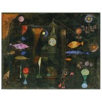 legendarte - cuadro lienzo impresion digital - pescado magico - paul klee - decoracion pared cm 60x80