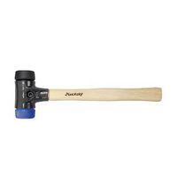 wiha martillo de cara blanda safety blandodureza media con mango de madera hickory cabezal redondo 26652