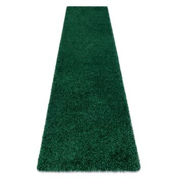Alfombra, Alfombra De Pasillo Soffi Shaggy 5cm Botella Verde - Para La 60x250 Cm