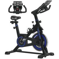 bici estatica con resistencia regulable volante de inercia 8 kg pantalla lcd manillar y asiento ajustable