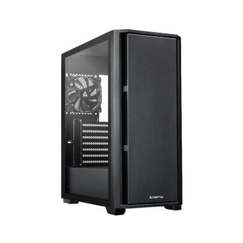 Caja PC Chieftec AS-02B-TG-OP Midi Tower Negro con Panel de Vidrio Templado