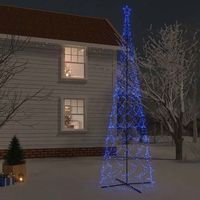 arbol de navidad  decoraciones de navidad conico 3000 led azul 230x800 cm cfw248108