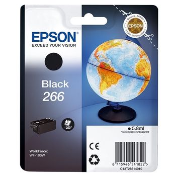 Epson T266 cartucho de tinta negro (original)