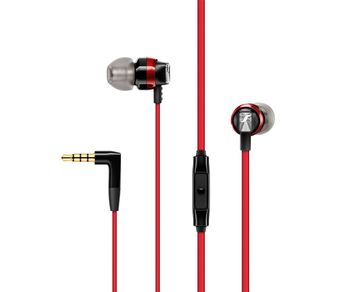 Sennheiser CX 300S - Auriculares intraurales con control remoto inteligente universal, color rojo, Único