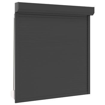 Persiana Enrollable Manual Antracita 140 X 150 Cm Vidaxl