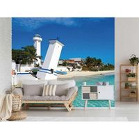 fotomural vinilo playa riviera maya 150 x 100 cm