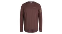 camiseta de manga larga mtb rapha trail windblock marron