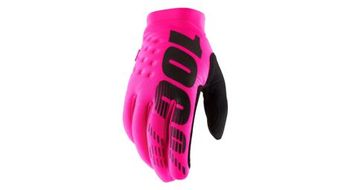 Guantes largos de color rosa fluorescente 100  brisker