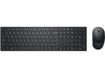 Pack Teclado + Ratón - Dell KM5221W, Inalámbrico, Silencioso, 12 Teclas programables, Negro