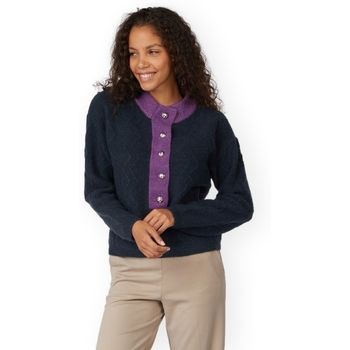 Vila Jersey Chino Cardigan - Total Eclipse para mujer