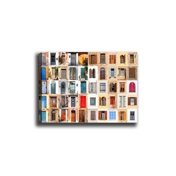 Pintura Decorativa Lienzo Canvas Tablo-89 Multicolor 70x100 Cm