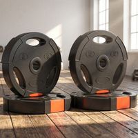 discos pesas 2x10 kg 2x5 kg sportnow pp arena negro