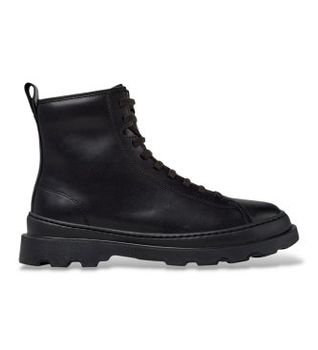 Camper para mujer. K400816-001 Botines de piel Brutus+ negro (36), Plano, Ninguno, Casual