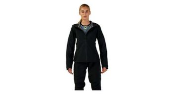 Chaqueta de manga larga fox defend 3l water para mujer negro