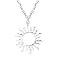 cadena de plata 925 con colgante sol