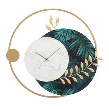 Reloj De Pared En Metal Multicolor Cm 65x4,5x60