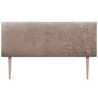dhome cabecero de lana natural 135x105cm con patas camas 120135 - marron