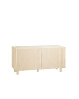aparador de madera de abeto y pino en tono beige 152x42cm