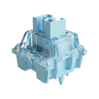 Akko-Interruptor táctil V3 Cream Blue Pro, pulsador de 5 pines 45gf con vástago a prueba de polvo, Compatible con teclado mecánico MX (45 piezas)