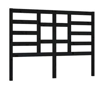 Cabecero cama - mueble cabecero madera maciza de pino negro 166x4x104 cm