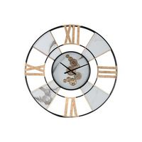 reloj pared metal 142x9x142 blanco