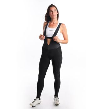 Pantalón ciclismo con tirantes mujer AIR L