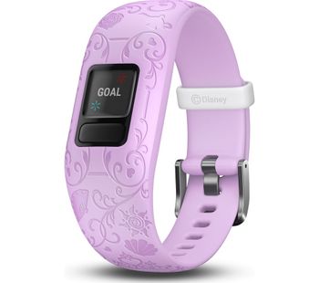 GARMIN vivofit jr 2 Kid's Activity Tracker - Lilac Disney Princess, Adjustable Band
