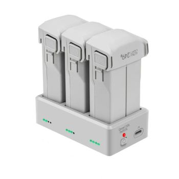 YX Concentrador de carga rápida inteligente 3 en 1 con 3 baterías Cargador rápido USB para dron RC DJI MINI 3 PRO Quadco