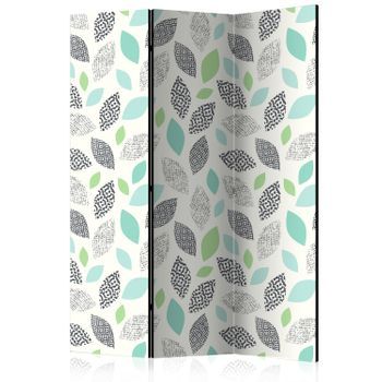 Biombo - Patterned Leaves (135x172 Cm)