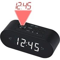 denver crp-717black reloj digital negro radio