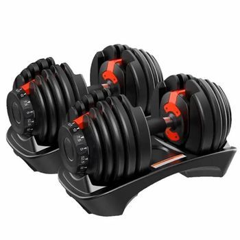 Juego De 2 Mancuernas Ajustables De 2.5 A 24 Kg