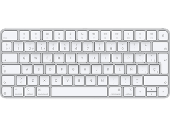 REACONDICIONADO Seminuevo Muy bueno Apple Magic Keyboard, Conexión inalámbrica y Recargable, Puerto USB-C, Blanco
