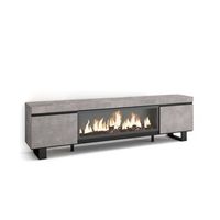 mueble tv humilladero-01 con chimenea electrica para salon