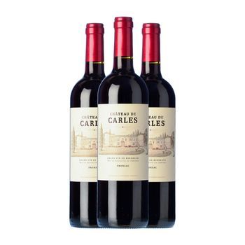 Château Haut-carles Vino Tinto Château De Carles Fronsac Crianza 75 Cl 13.5% Vol. (pack De 3 Unidades)