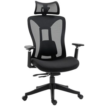 Silla de oficina 70x66x128 cm negro