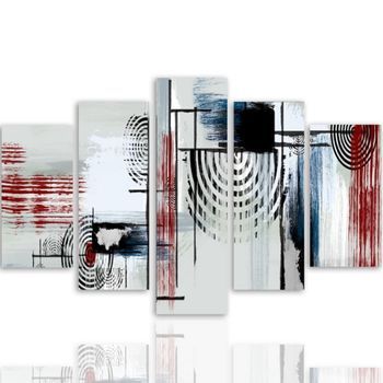 Legendarte - Cuadro Lienzo, Impresión Digital - Vórtices Múltiples - Decoración Pared Cm. 150x100 (5 Paneles)
