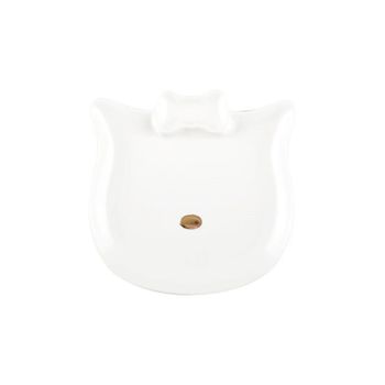 Plato de postre gato nariz dorada - lote de 6