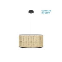 colgante natasha 2xe27 negrocanizo regx50x50 cm