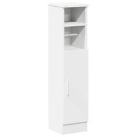 mueble de bano con portarrollos blanco 205x22x90 cm vidaxl