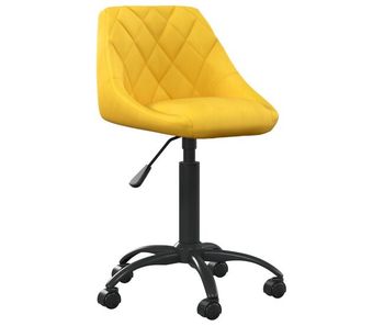 Vidaxl silla de comedor de terciopelo amarillo mostaza