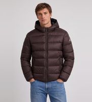 colmar para hombre 12000007-3jq plumifero en contraste con capucha marron 52 casual poliamida