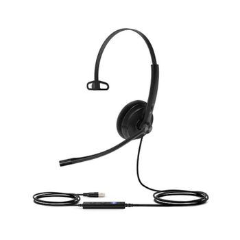 Auriculares Yealink UH34 Lite con cable USB-A, cancelación de ruido, mono, negro