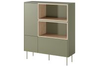comoda 2 puertas 1 cajon con pie metalico 120x140 cm