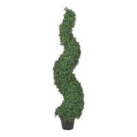 planta artificial en maceta uso interior exterior decoracion de plastico maceta negra 120 cm boxwood spiral tree