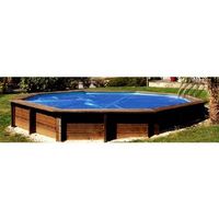 manta solar termica azul protectora gre madera natural -  diametro 371 gre ananas