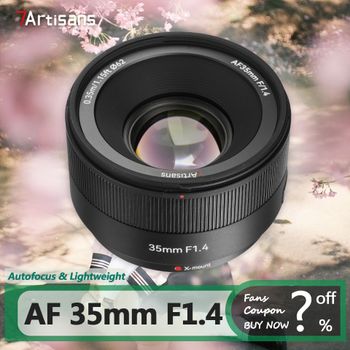7artisans AF 35mm F1.4 lente principal de cámara de gran apertura para fotografía de humanidades con Fujifilm XF-mount XT-30 XE4 XT5