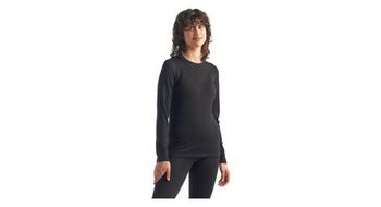 Camiseta de manga larga para mujer icebreaker 260 tech black